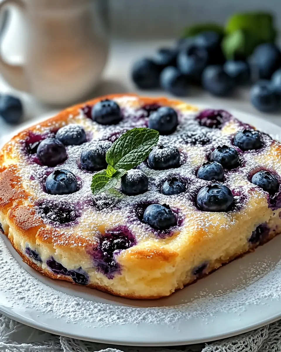Blaubeer Buttermilch Pfannkuchen Auflauf für den Brunch First Image First Image