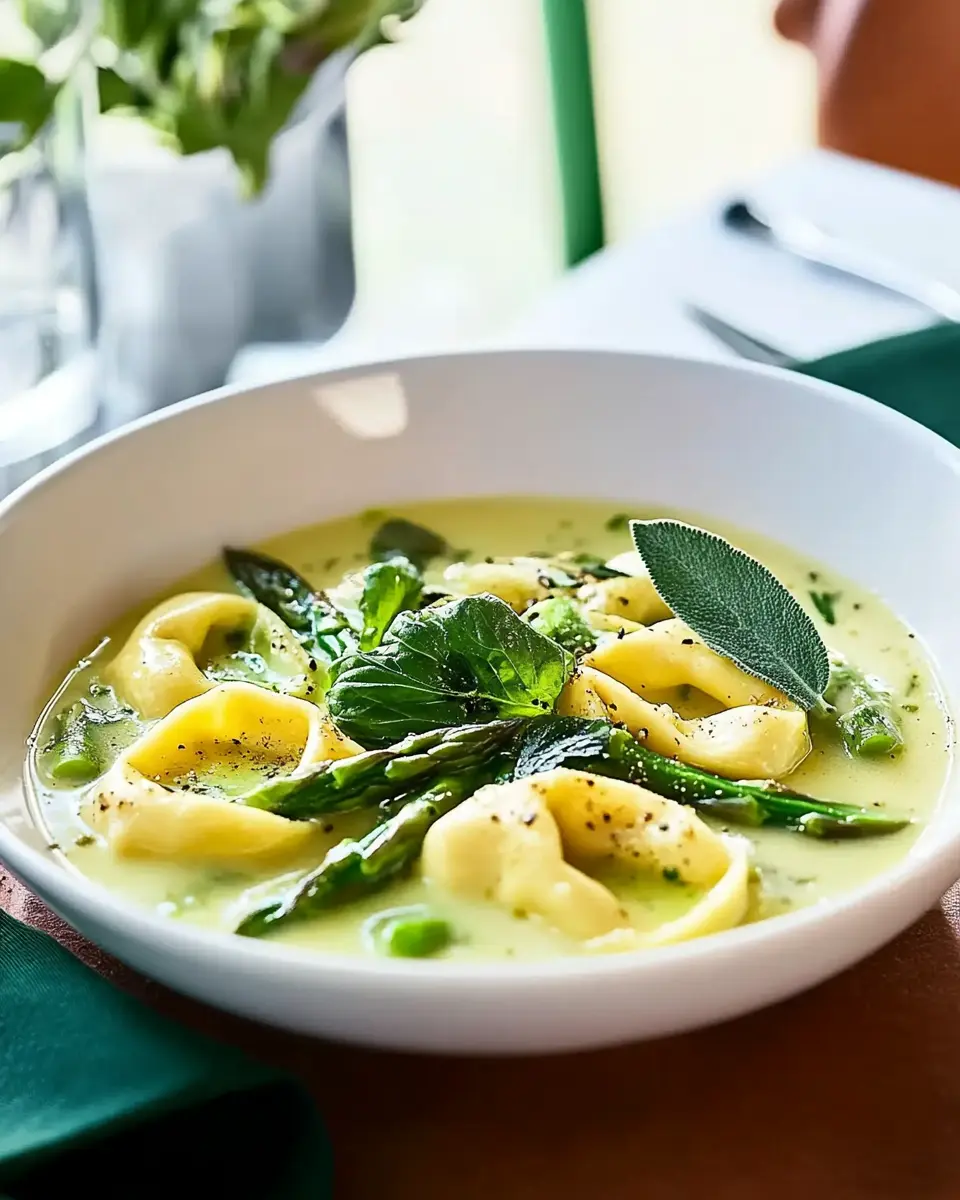 Spargelsuppe mit Tortelloni-Prosa First Image First Image