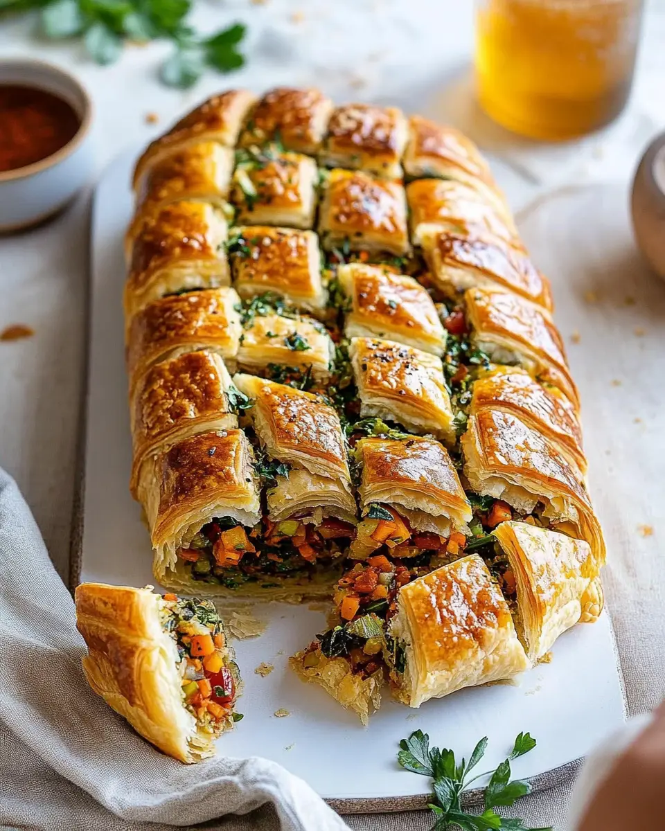 Veganes Blätterteig Zupfbrot First Image First Image