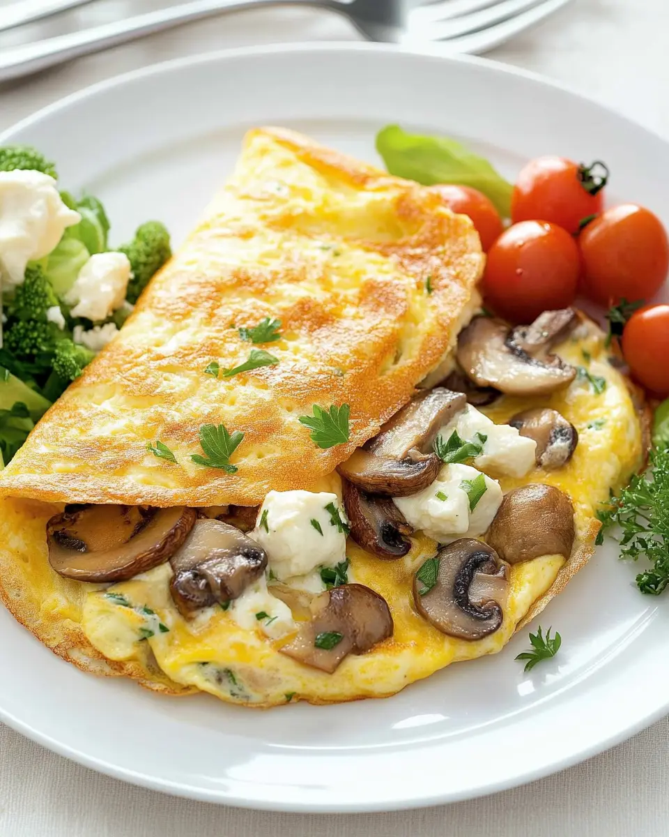 Camembert Pilz Omelette