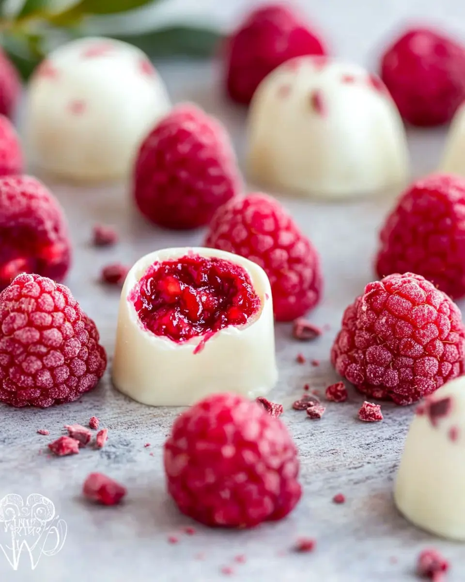 Himbeerpralinen mit weißer Schokolade: Irresistibly Sweet Treats