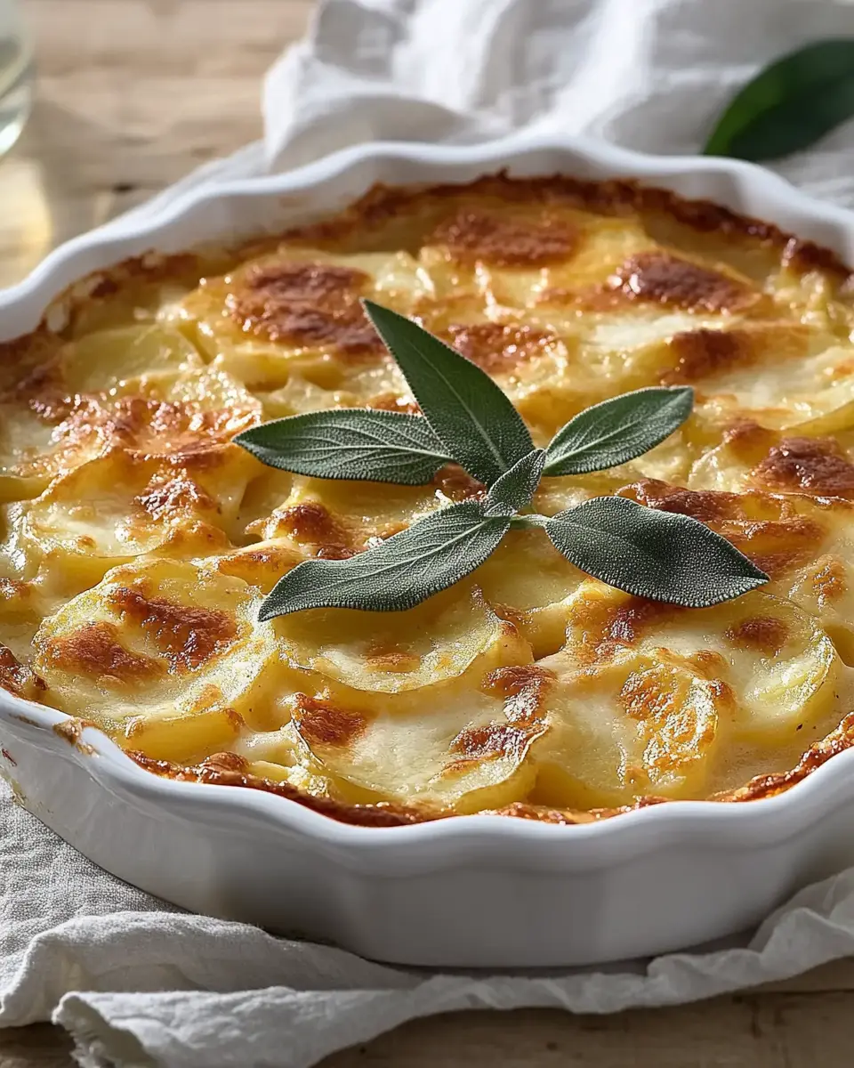 Kartoffelgratin mit Parmesan und Salbei: Irresistibly Creamy Delight