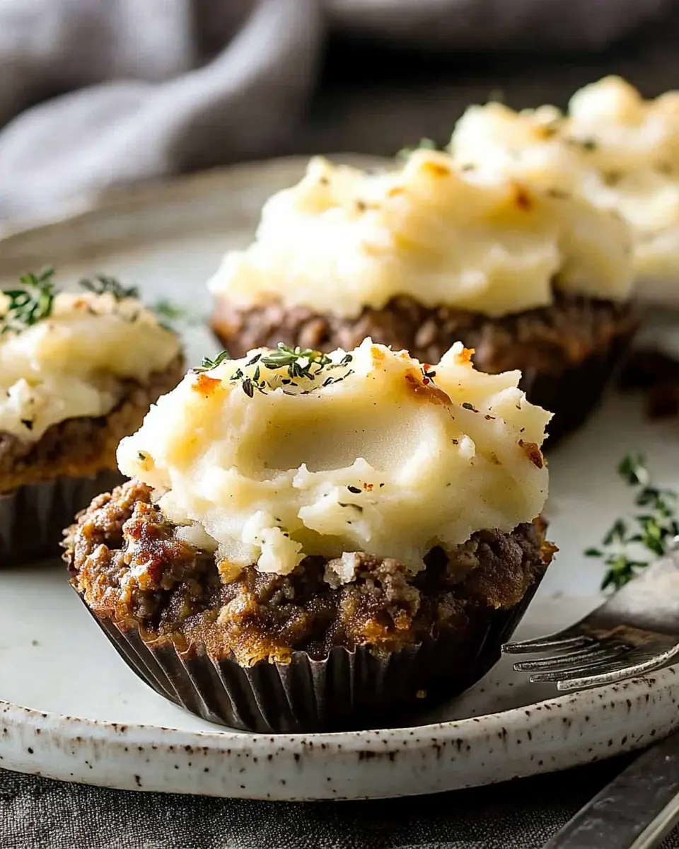 Hackfleisch-Muffins mit Kartoffelpüreehaube: Juicy Comfort Food