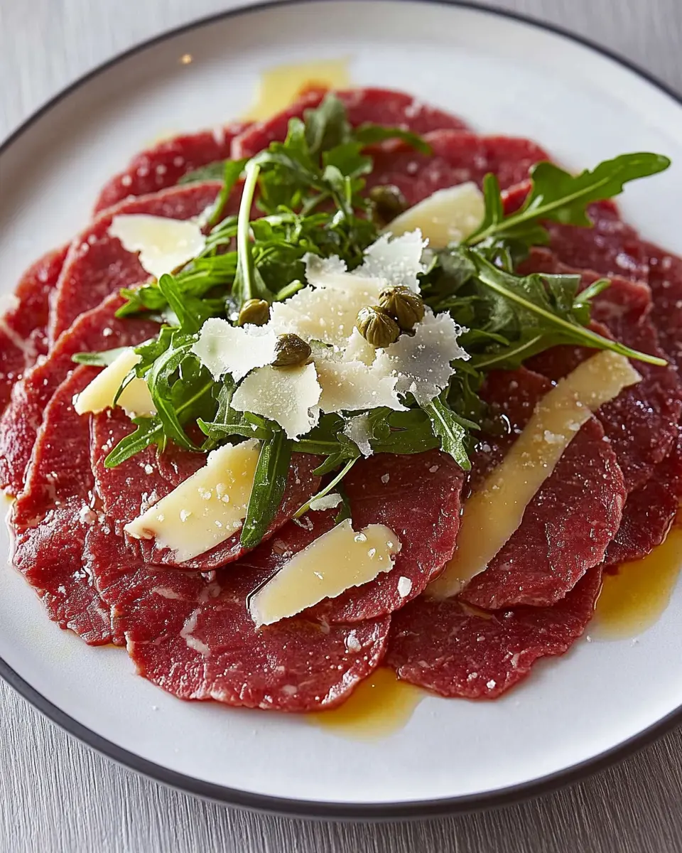 Rinder-Carpaccio: Irresistibly Tender Bistro-Style Delight