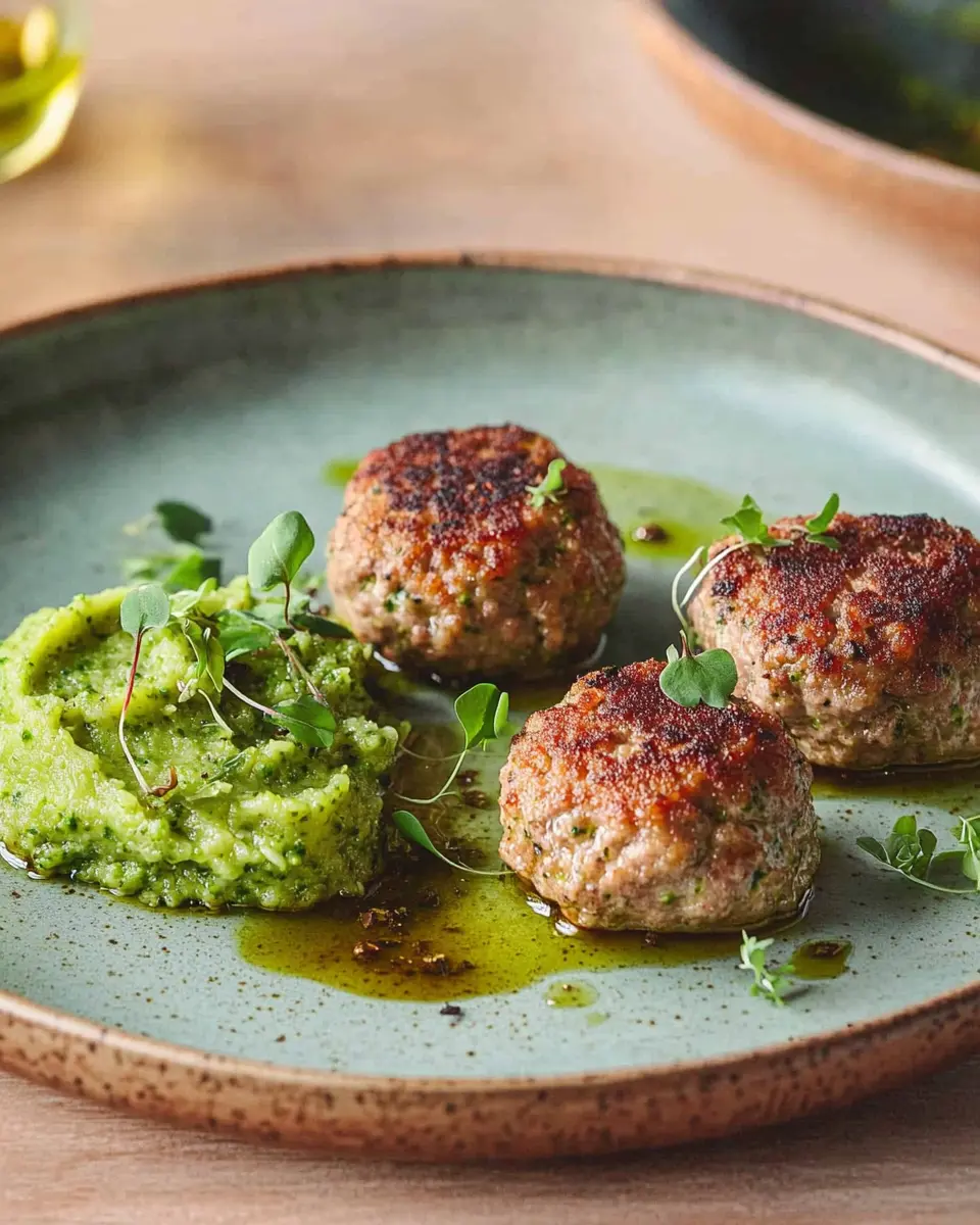 Frikadellen mit Brokkolipüree: Juicy Comfort Food Delight