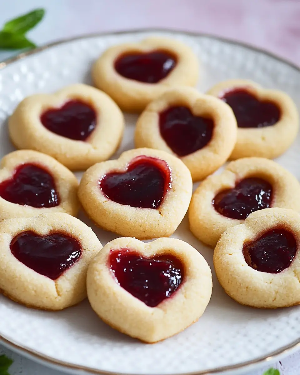 Herz Cookies mit Marmelade First Image First Image
