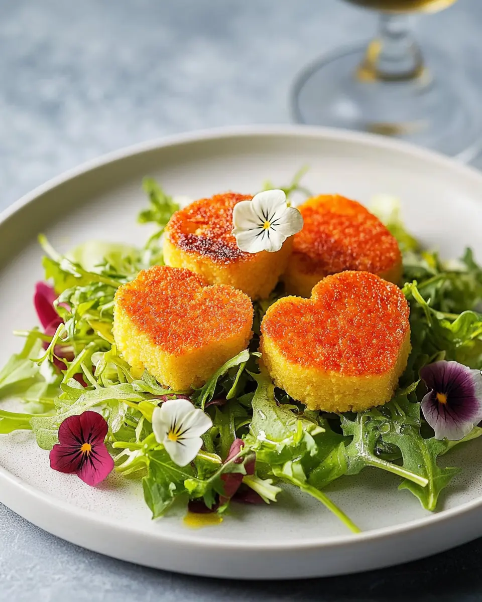 Polenta-Herzen mit Frisée-Salat: Indulge in Homemade Bliss
