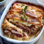 Brotauflauf mit Sauerkraut und Kasseler First Image First Image
