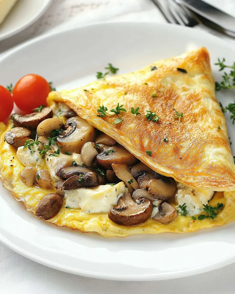 Camembert Pilz Omelette: Indulgent Comfort in Every Bite