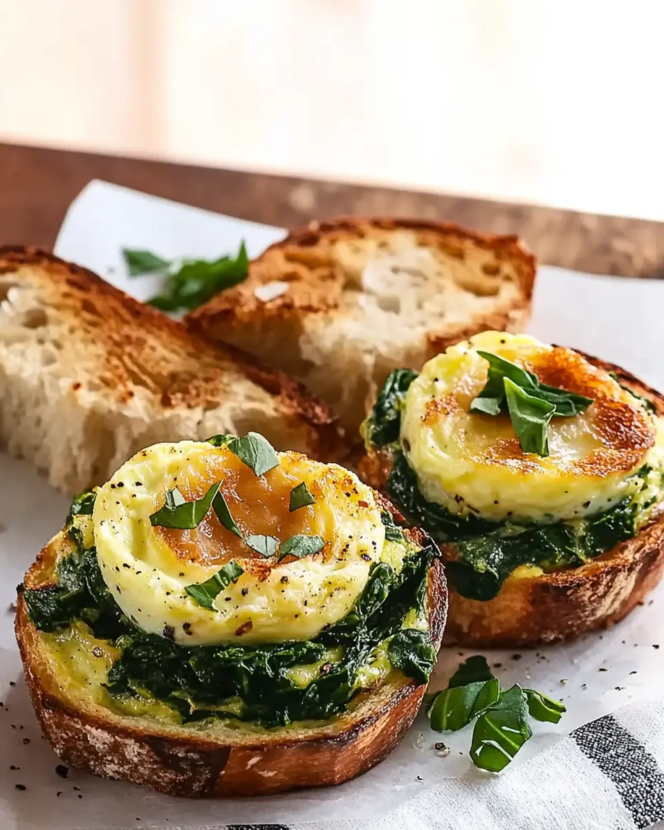 Egg-Muffins mit Spinat & Röstbrot: The Best Busy Morning Boost