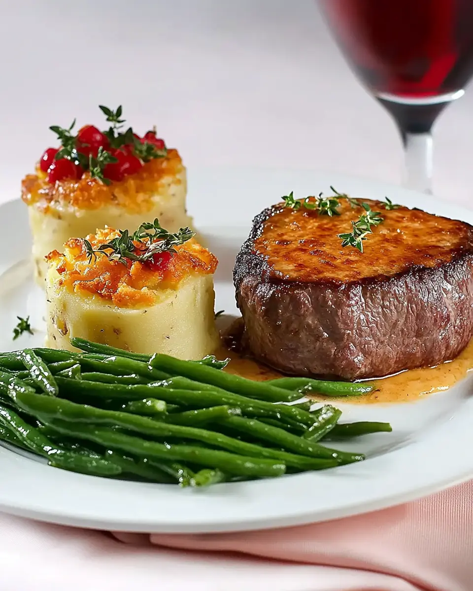 Rinderfilet mit Bohnen und Kartoffelgratin: Indulgent Comfort Meal