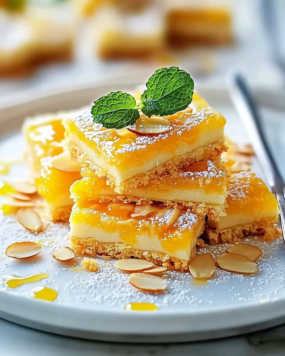 Mandelschnitten mit Orangen Curd: Indulgent Bliss Awaits!