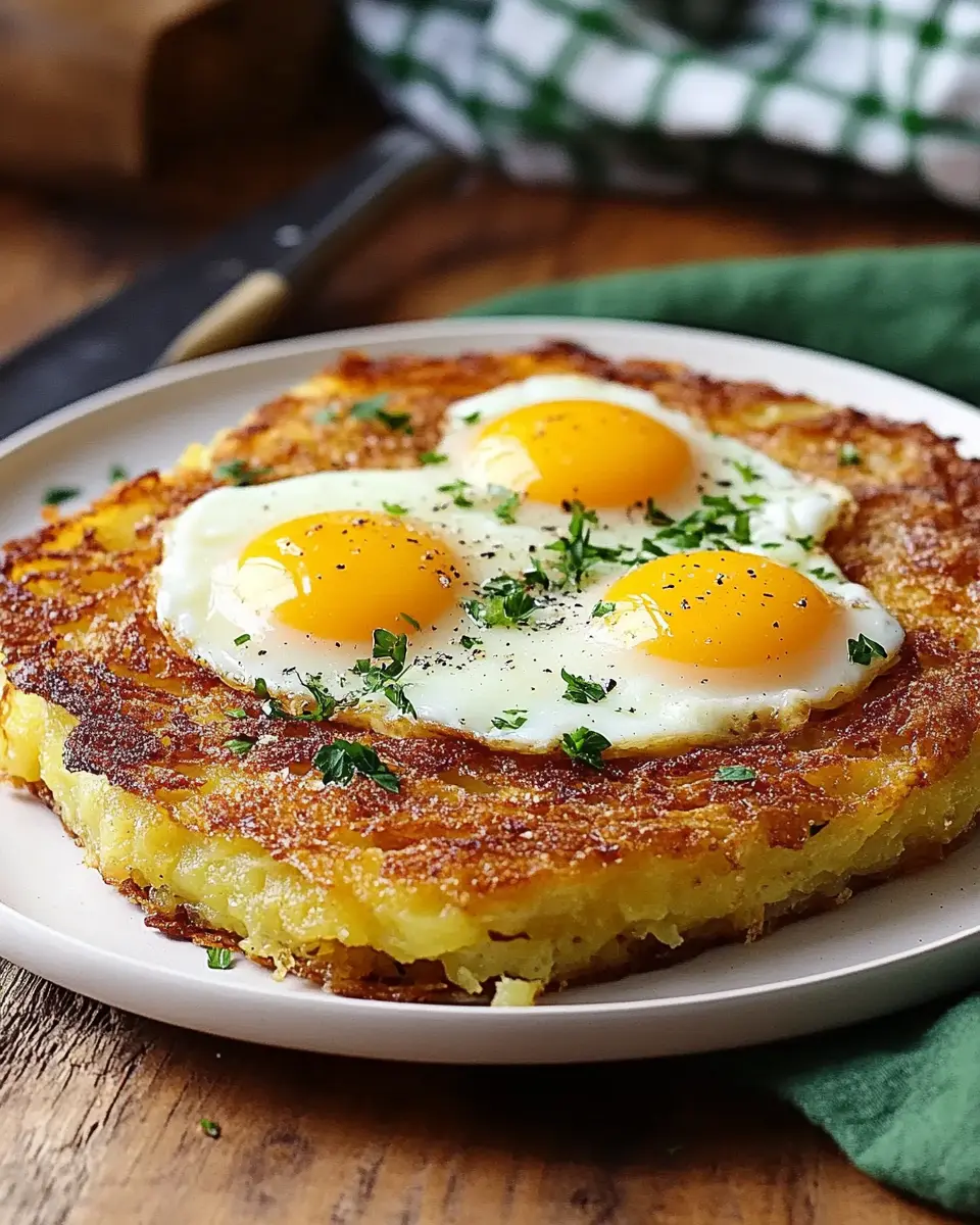 Riesen-Rösti mit versenkten Eiern: Irresistibly Comforting Delight