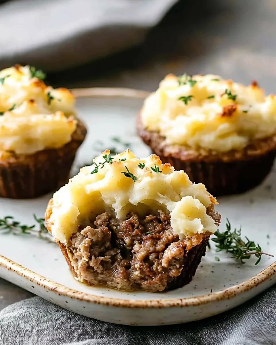Hackfleisch-Muffins mit Kartoffelpüreehaube: Juicy Comfort Food
