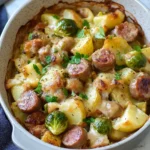 Kartoffel Rosenkohl & Bratwurst Topf First Image First Image