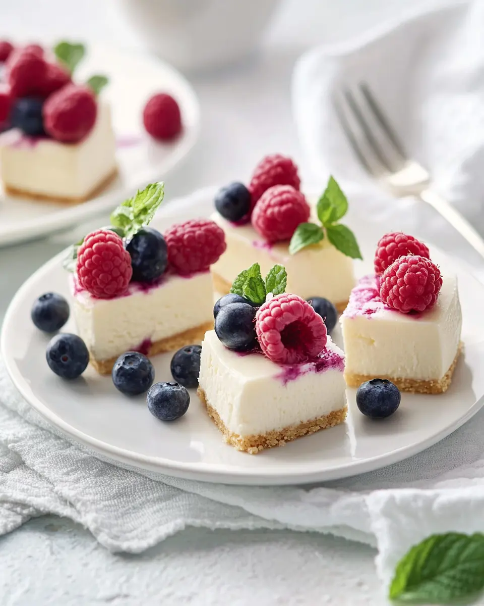 Cheesecake Häppchen: Easy Raspberry-Blueberry Bliss!