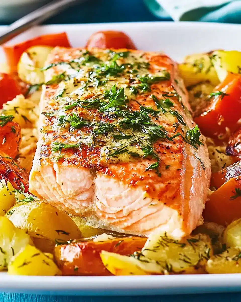 Gratinierter Ofenlachs: Indulgent Kräutersahne Delight