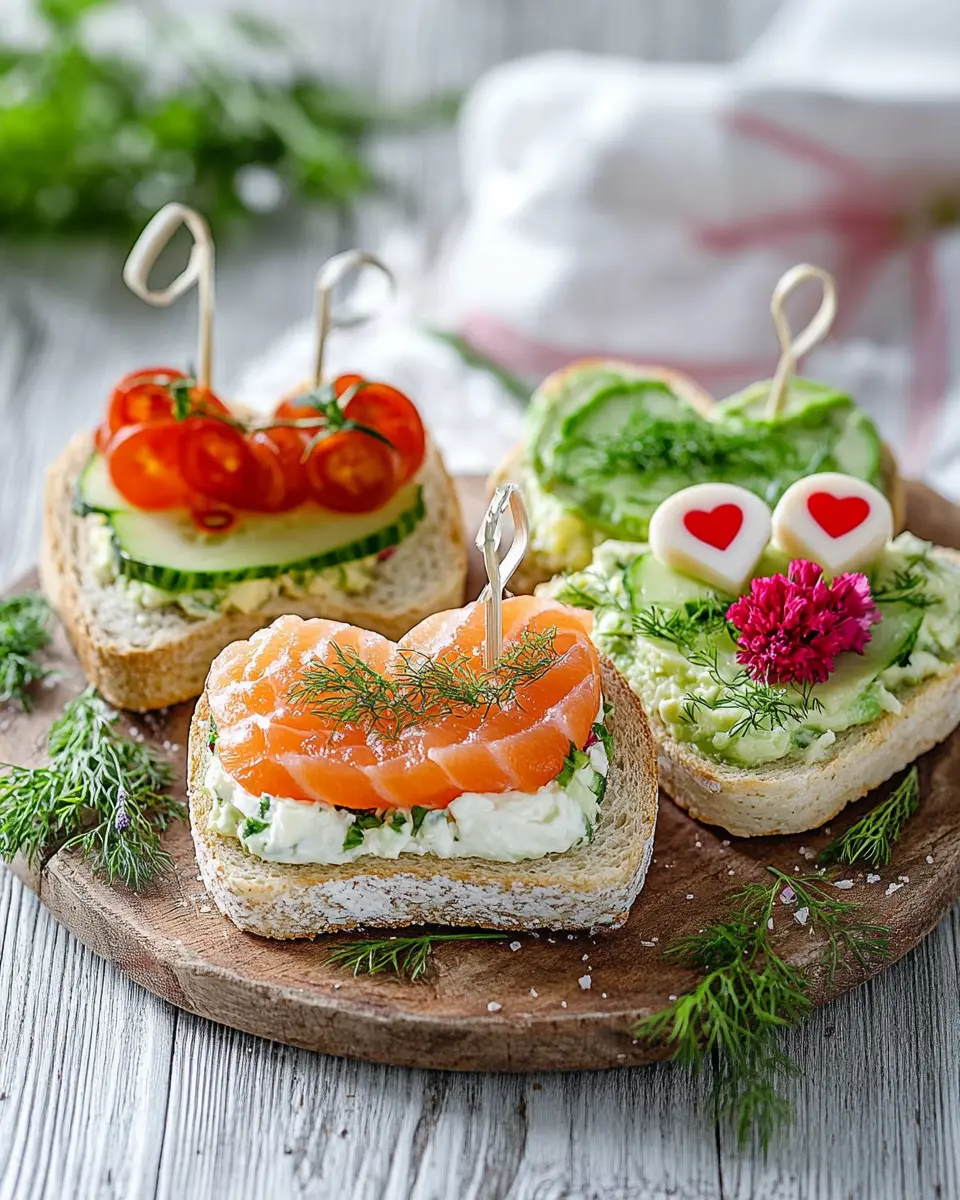 Dreierlei Sandwiches-Herzen zum Valentinstag: Delightfully Romantic!