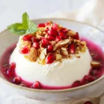 Ricotta mit Granatapfel und Mandeln First Image First Image