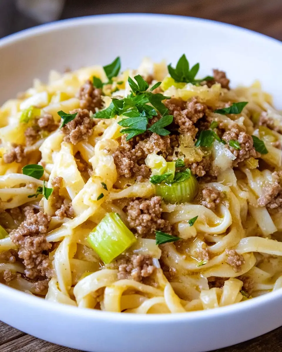 Hackfleisch Lauch Pfanne: The Best One-Pan Pasta Delight
