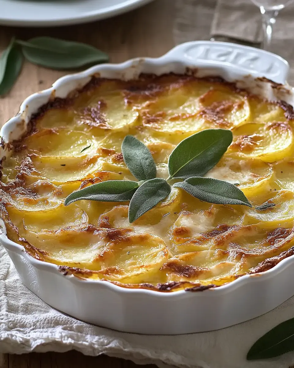 Kartoffelgratin mit Parmesan und Salbei: Irresistibly Creamy Delight