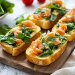 BAGUETTE-TRAUM MIT LACHS UND BABYSPINAT First Image First Image