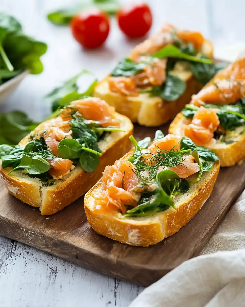 BAGUETTE-TRAUM MIT LACHS UND BABYSPINAT First Image First Image
