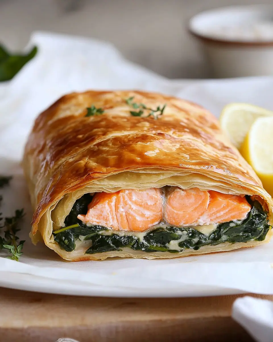 Lachs im Blätterteig