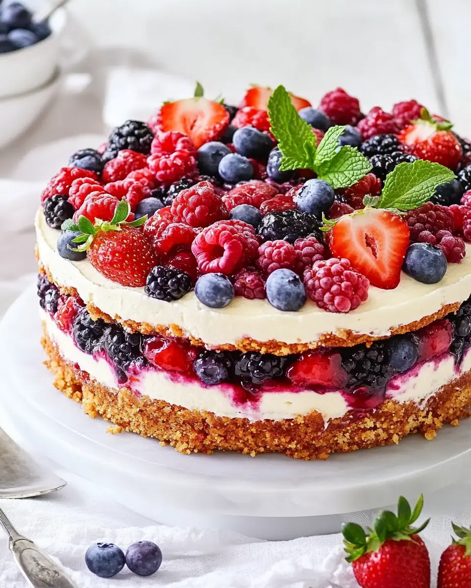 Beeren-Mandel-Torte First Image First Image