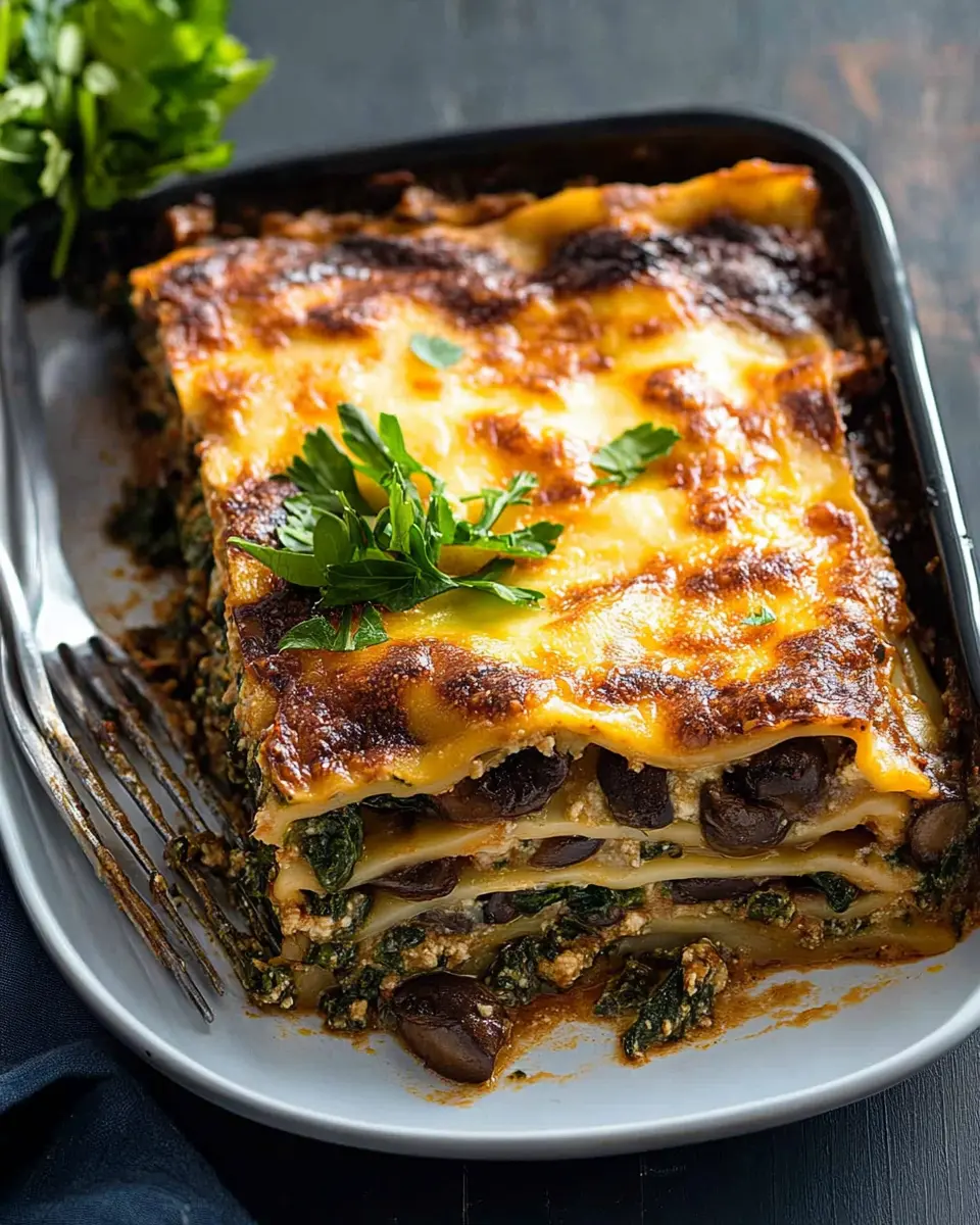 Low Carb Pilz Lasagne: Irresistibly Creamy & Comforting!