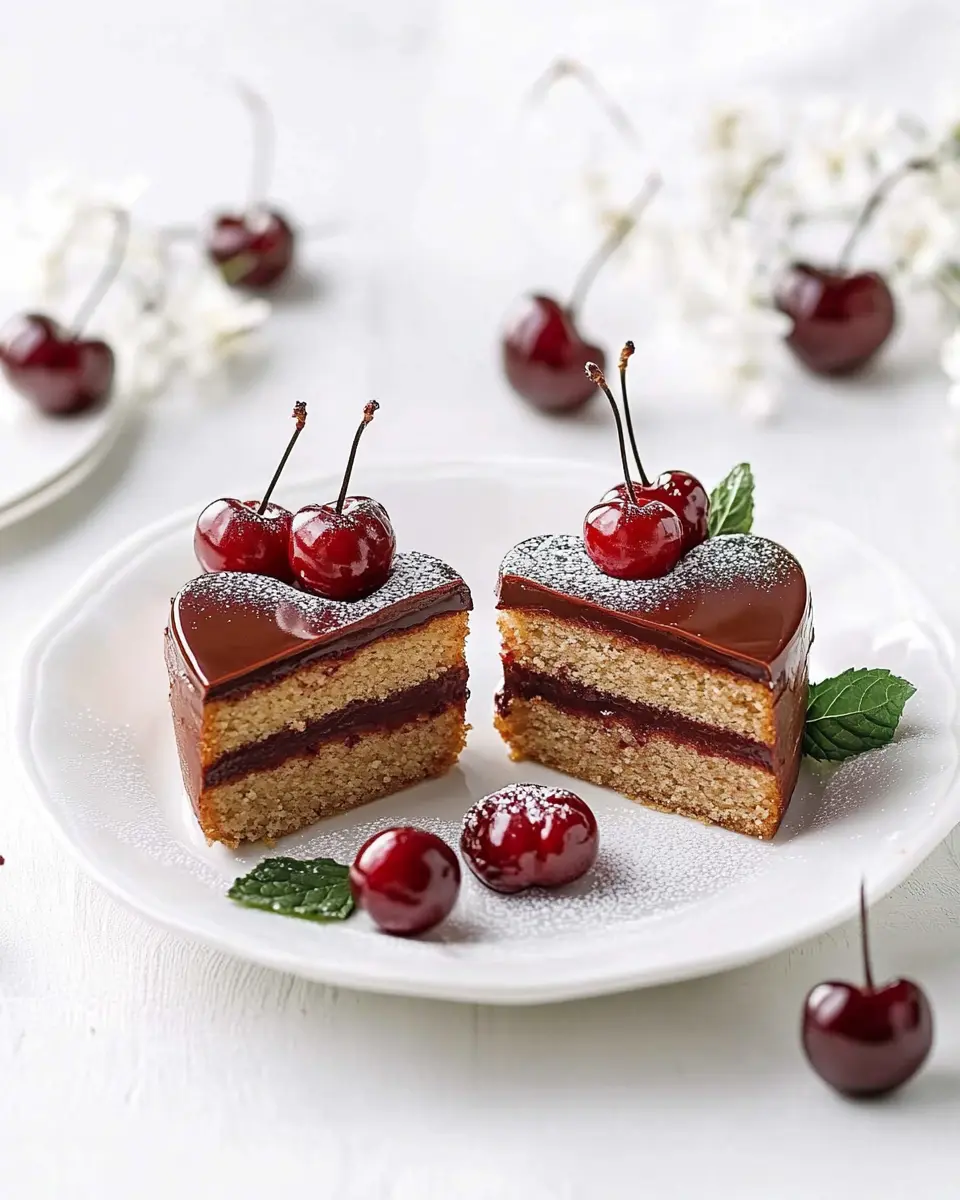 Baumkuchenherzen mit Kirsche First Image First Image