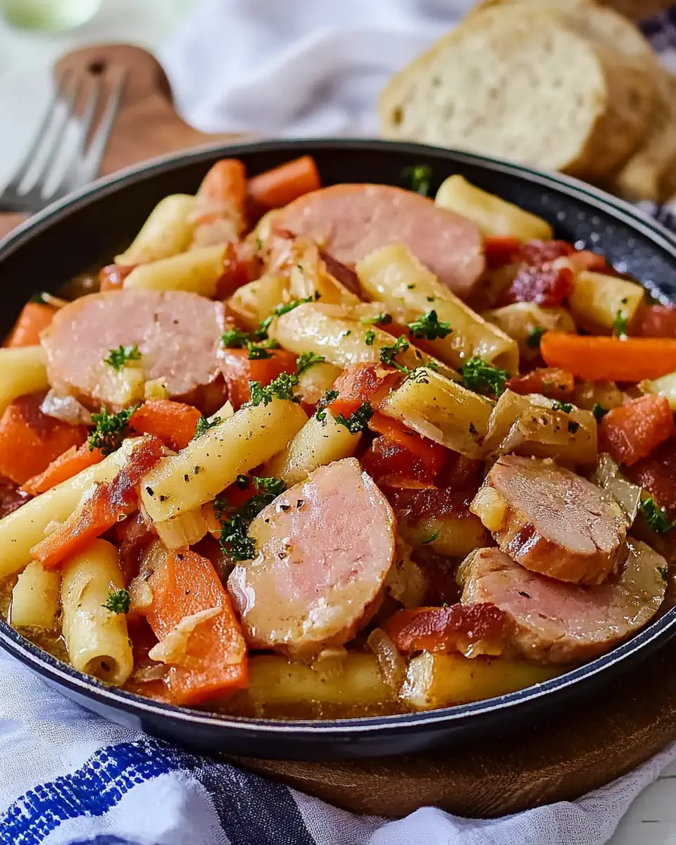 Schupfnudel-Pfanne mit Leberkäse: Irresistibly Comforting Delight