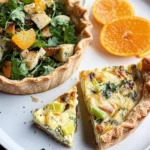 Sellerie-Quiche mit Clementinensalat First Image First Image