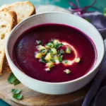 Rote-Bete-Aroniabeeren-Suppe First Image First Image