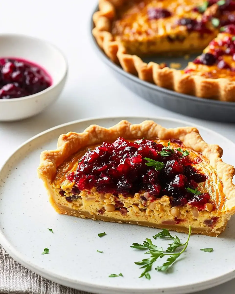 Kichererbsen-Quiche mit Cranberry-Salsa: Easy & Irresistibly Delicious