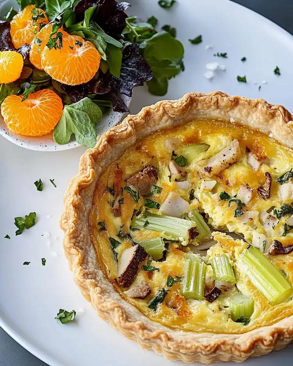 Sellerie-Quiche mit Clementinensalat: A Refreshingly Indulgent Delight