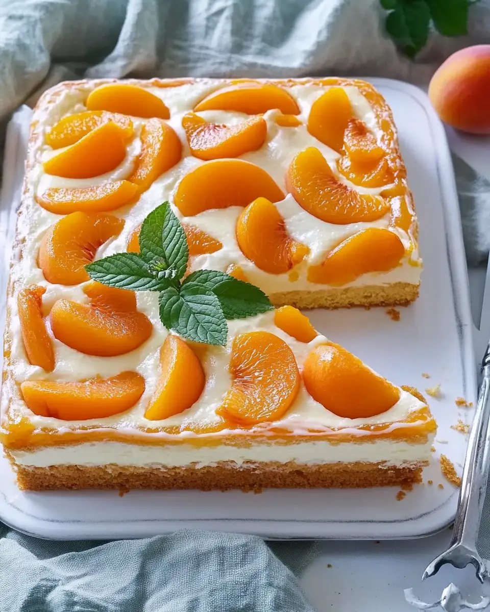 Schmandkuchen mit Aprikosen: Indulge in Creamy Bliss