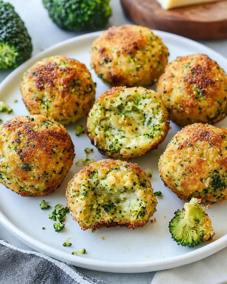 Brokkoli-Käse-Bällchen aus dem Ofen: Indulgent Comfort Food
