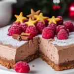 Zimtstern-Schokomousse-Torte für Weihnachten First Image First Image