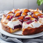 Pflaumenkuchen mit Baiser First Image First Image