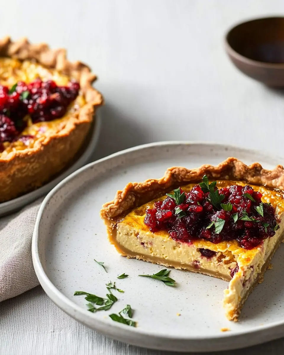 Kichererbsen-Quiche mit Cranberry-Salsa: Easy & Irresistibly Delicious