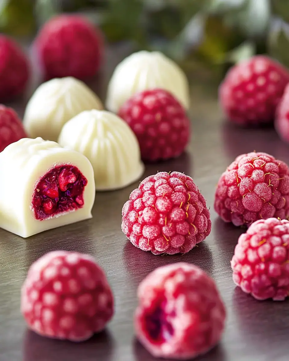 Himbeerpralinen mit weißer Schokolade: Irresistibly Sweet Treats