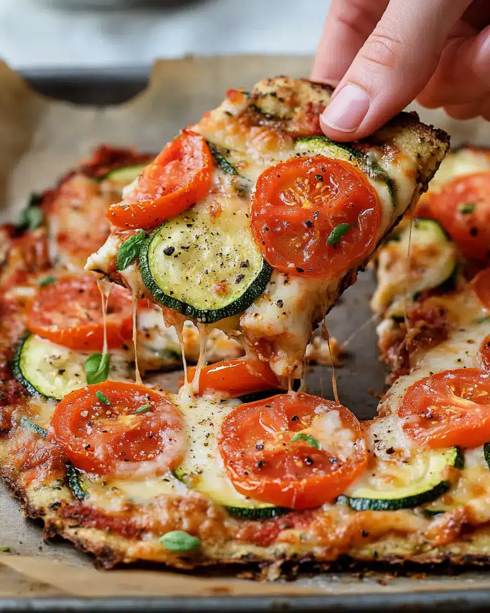 Low Carb Zucchini Pizza First Image First Image