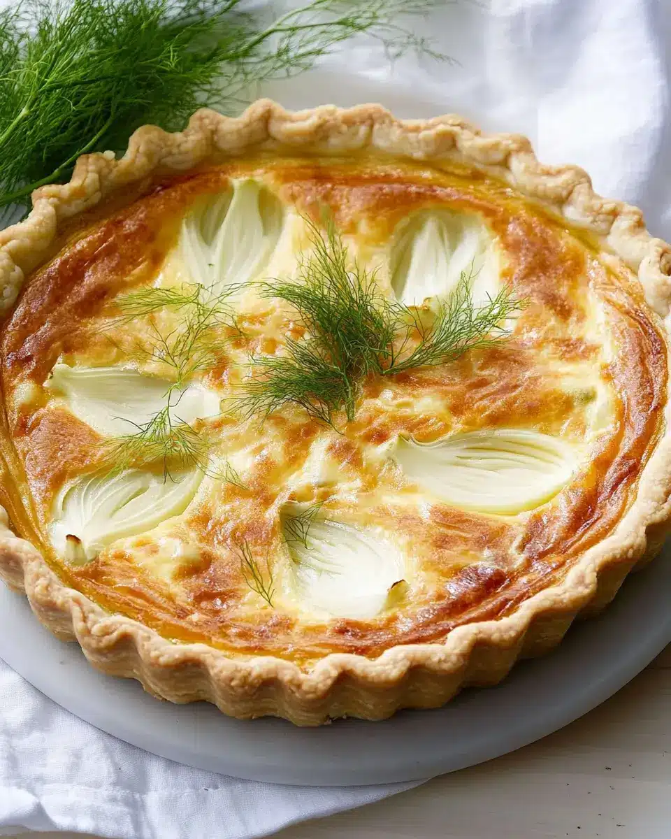 Fenchel Taleggio Quiche