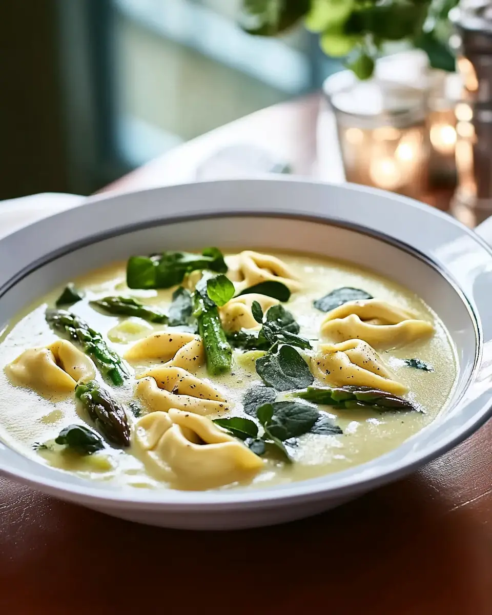 Spargelsuppe mit Tortelloni-Prosa: Indulgent Comfort Bowl
