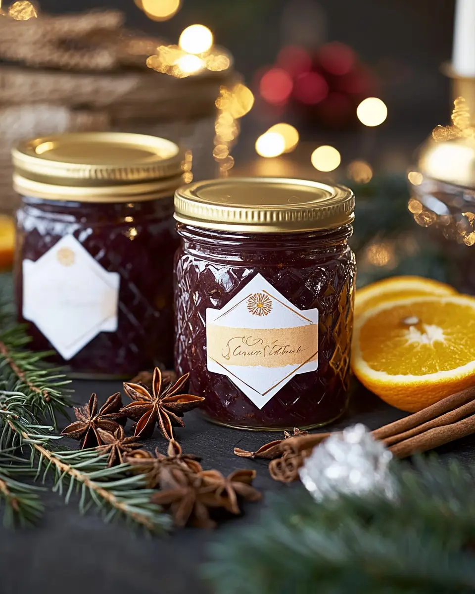 Wintermarmelade mit Etiketten