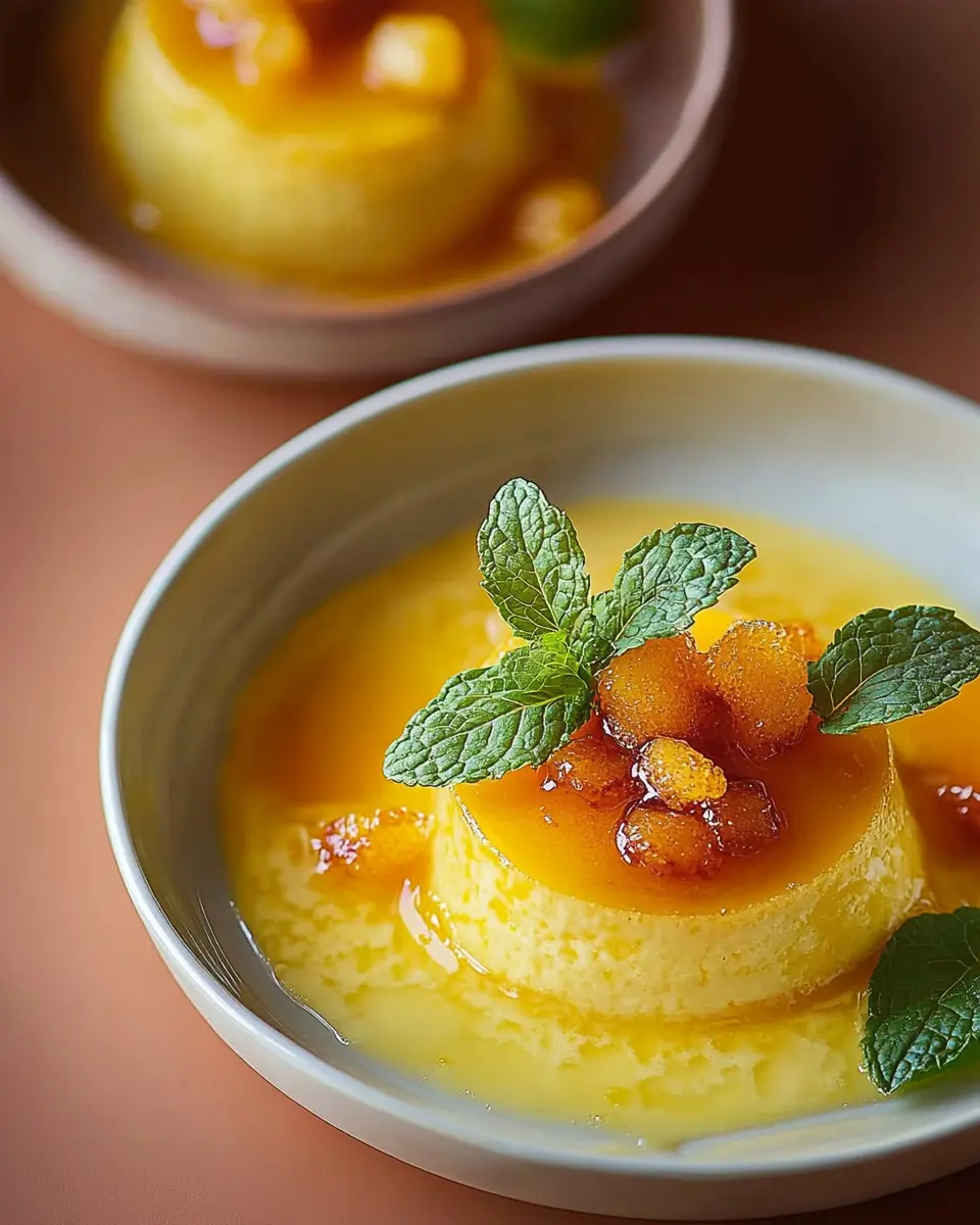 Karamellisierter Zitronenpudding First Image First Image