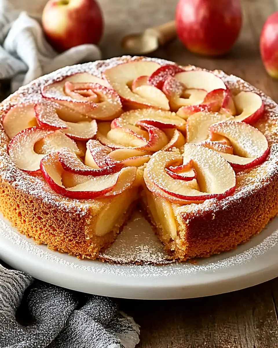 Luftiger Bratapfel-Rosenkuchen: Irresistibly Fluffy Delight