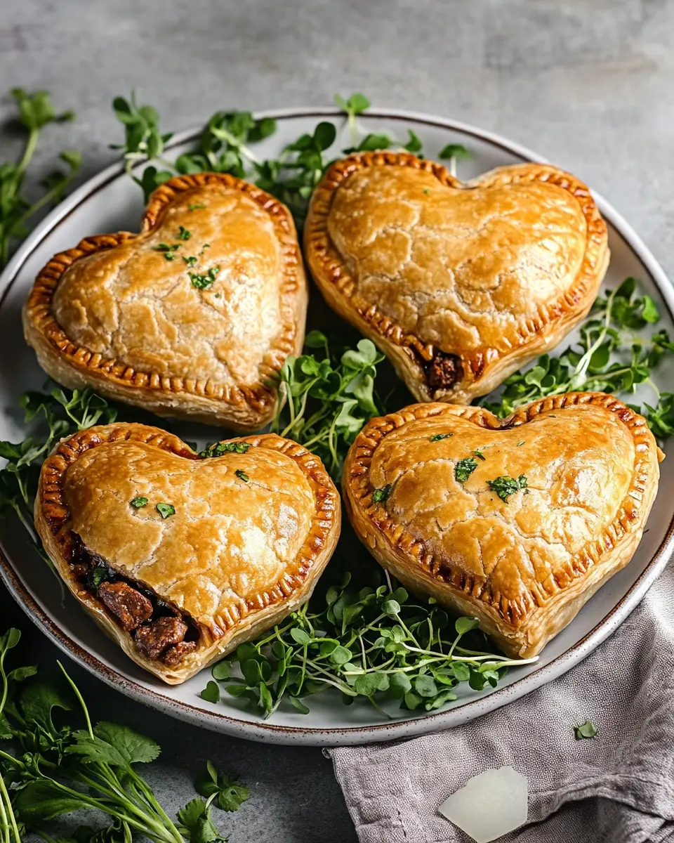 Pie-Herzen mit Rindfleischfüllung First Image First Image