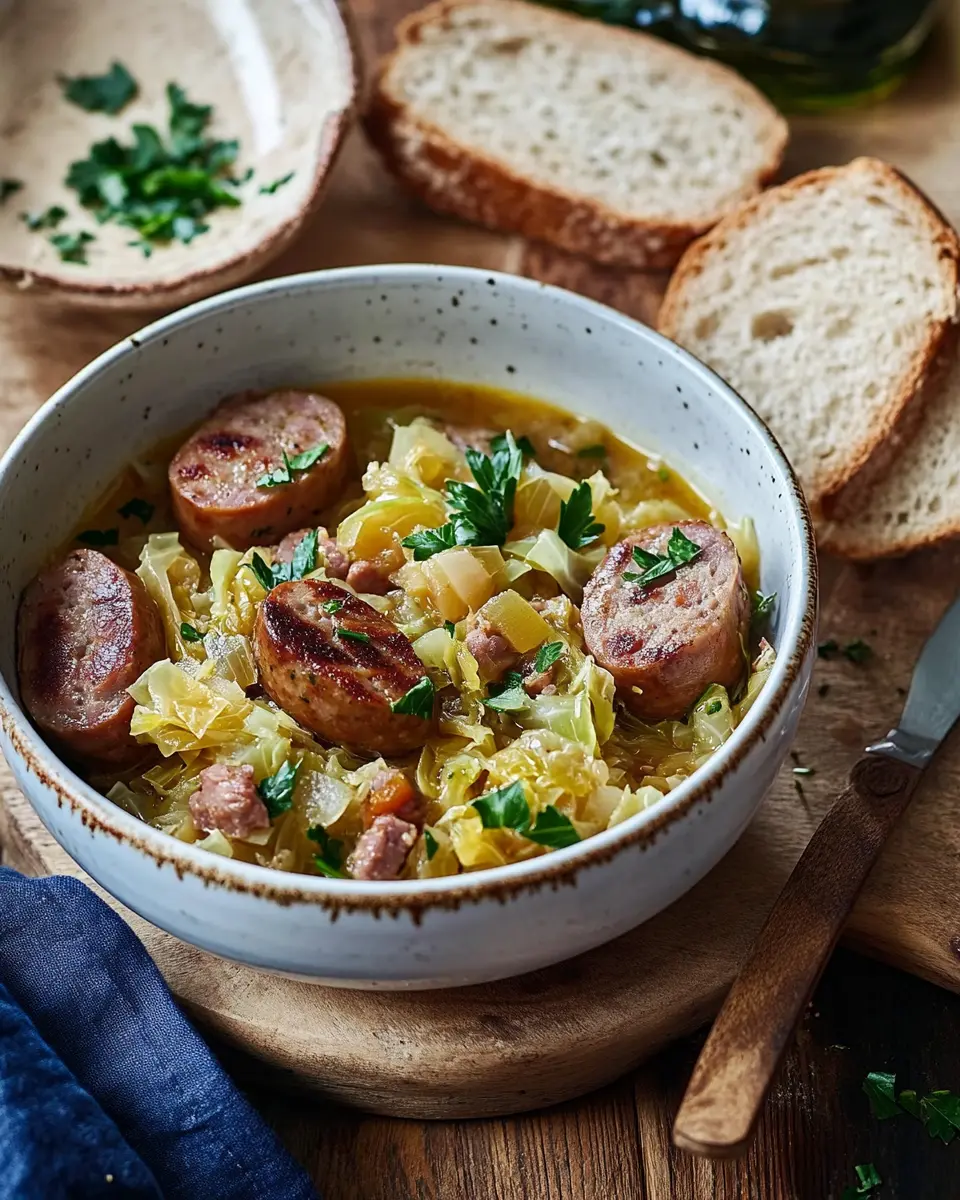 Spitzkohleintopf mit Mettwurst: A Cozy, Hearty Delight